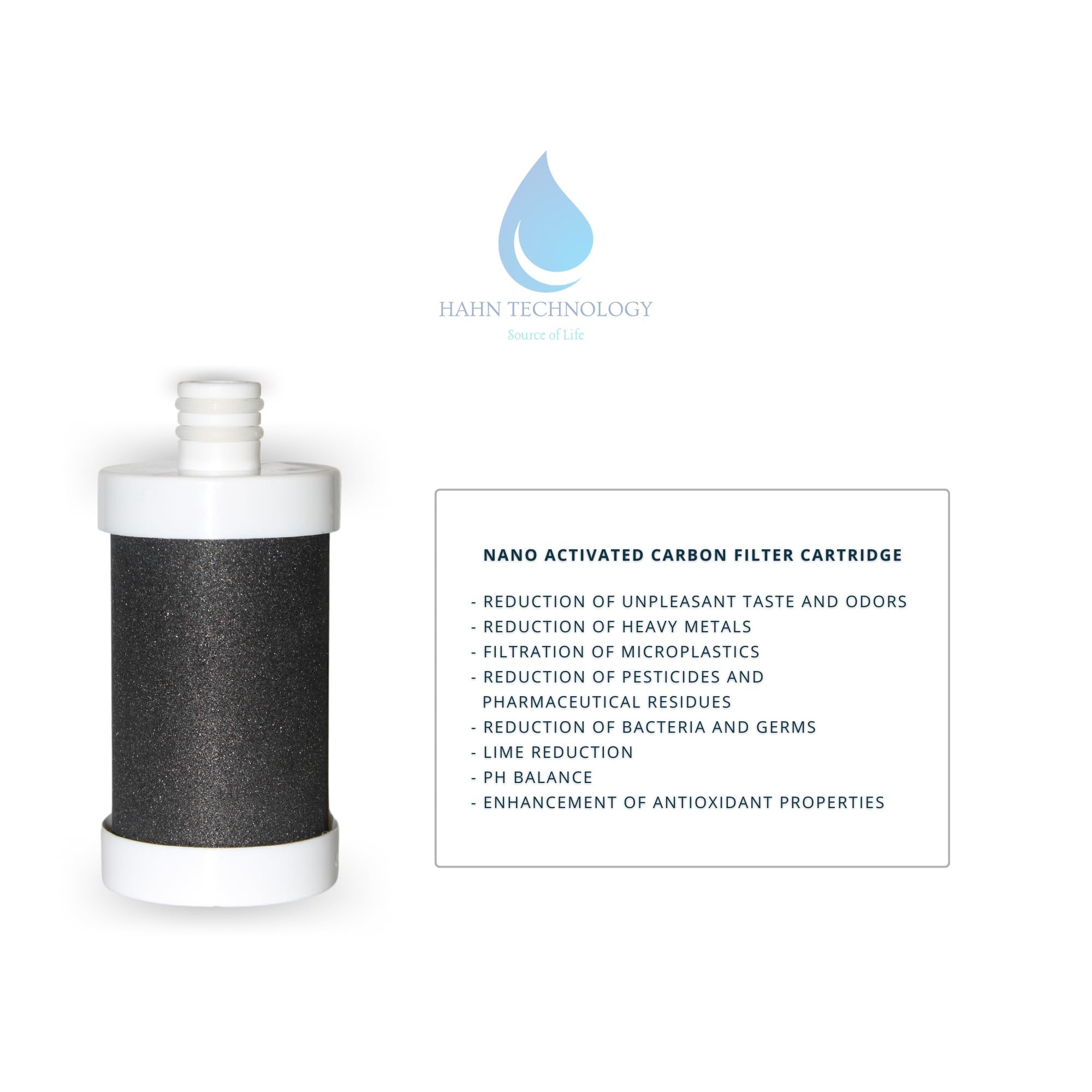 Cartuccia di ricambio al carbone attivo: con sfere in ceramica e microfiltro, riduce cloro, odori e sostanze nocive, sviluppata in Germania