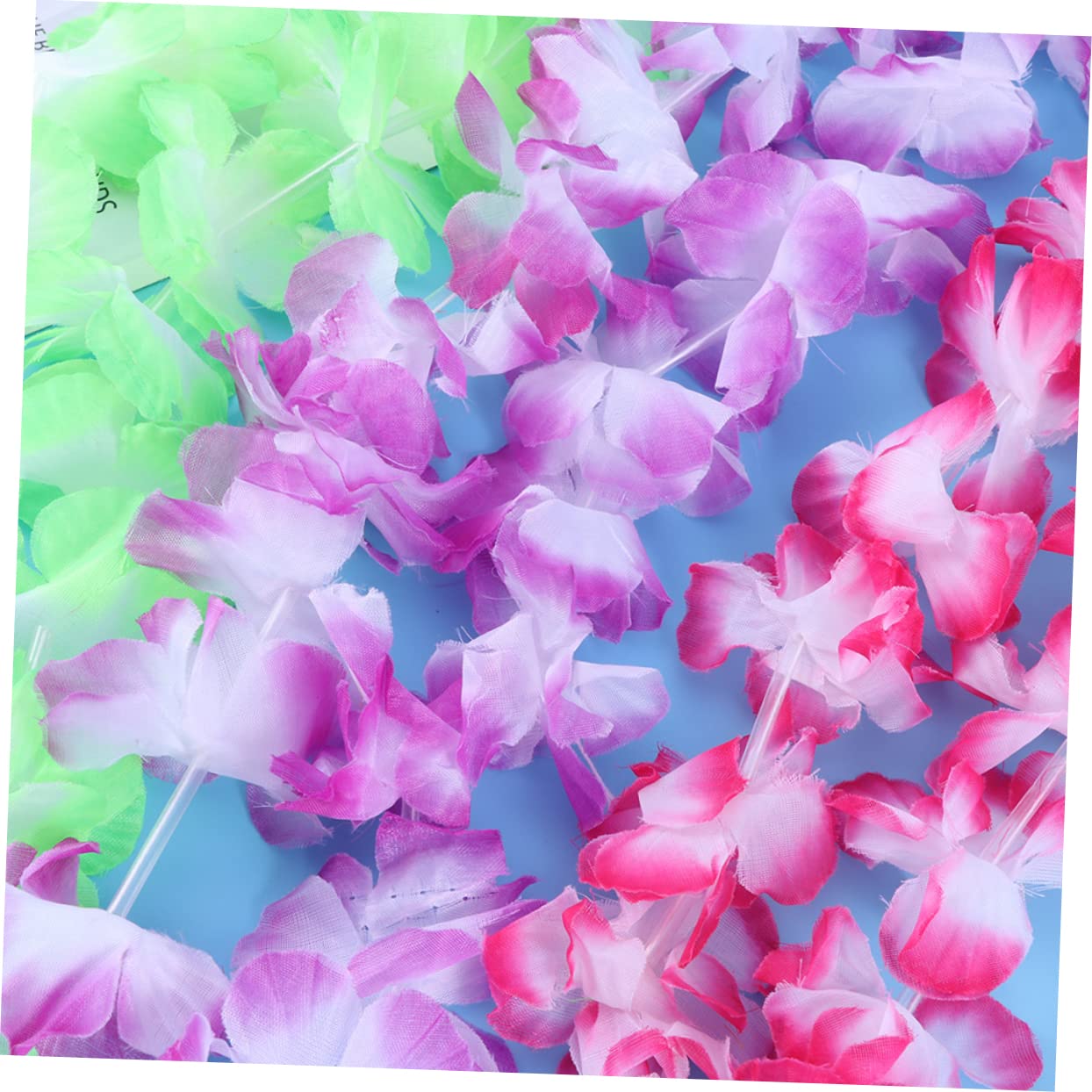 Cabilock 20 Piezas Hawaii Leis Guirnalda de Flores de Hawaii Collar Hula Diadema de Flores Hawaianas Favores de Fiesta en Hawaii Hawai Guirnalda Colgante de Cuello Hawaii