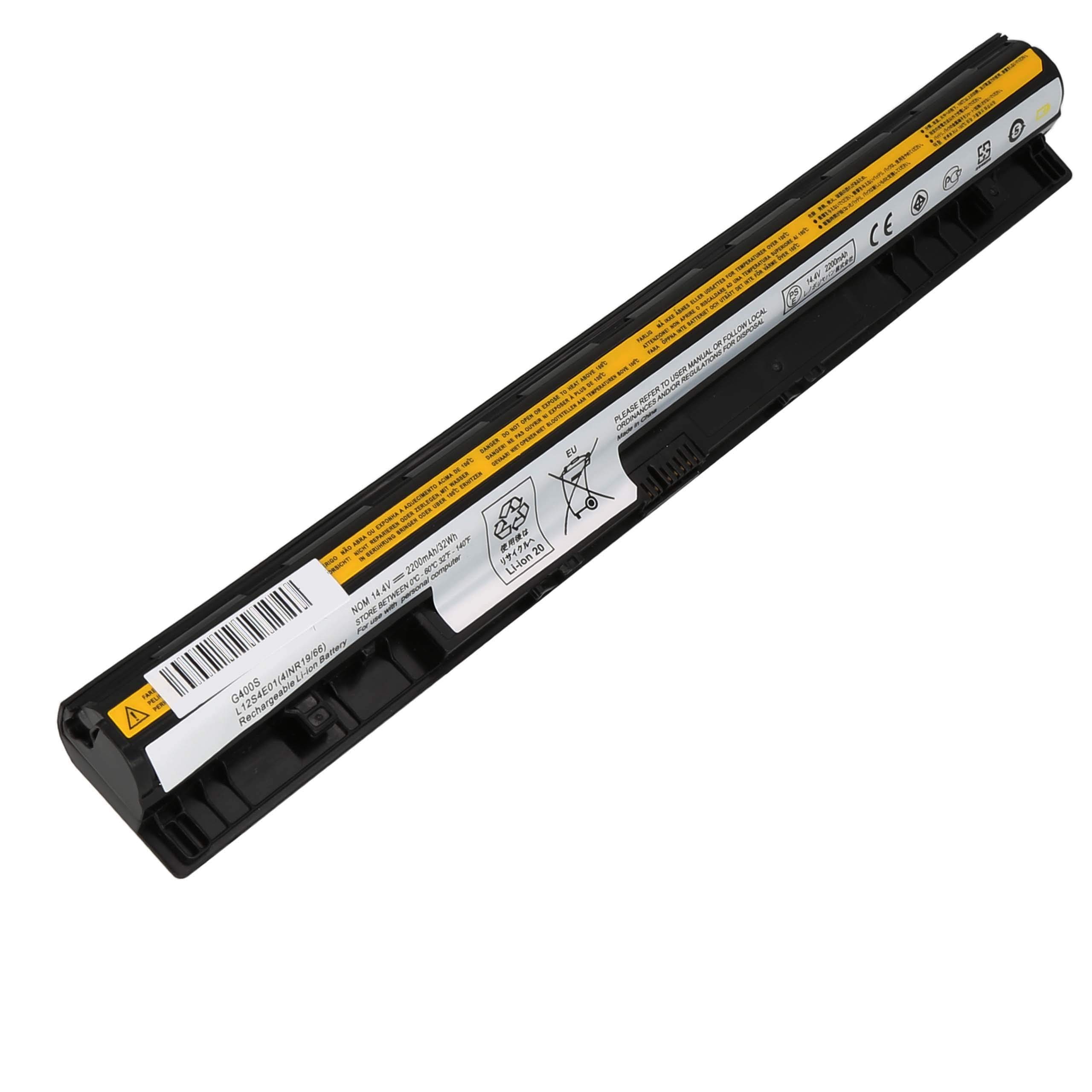 Batteria L12M4E01 L12L4E01 Per Lenovo G50, G500s, Z50, S410p E Altri – 14.8V 2200mAh, Sostitutiva