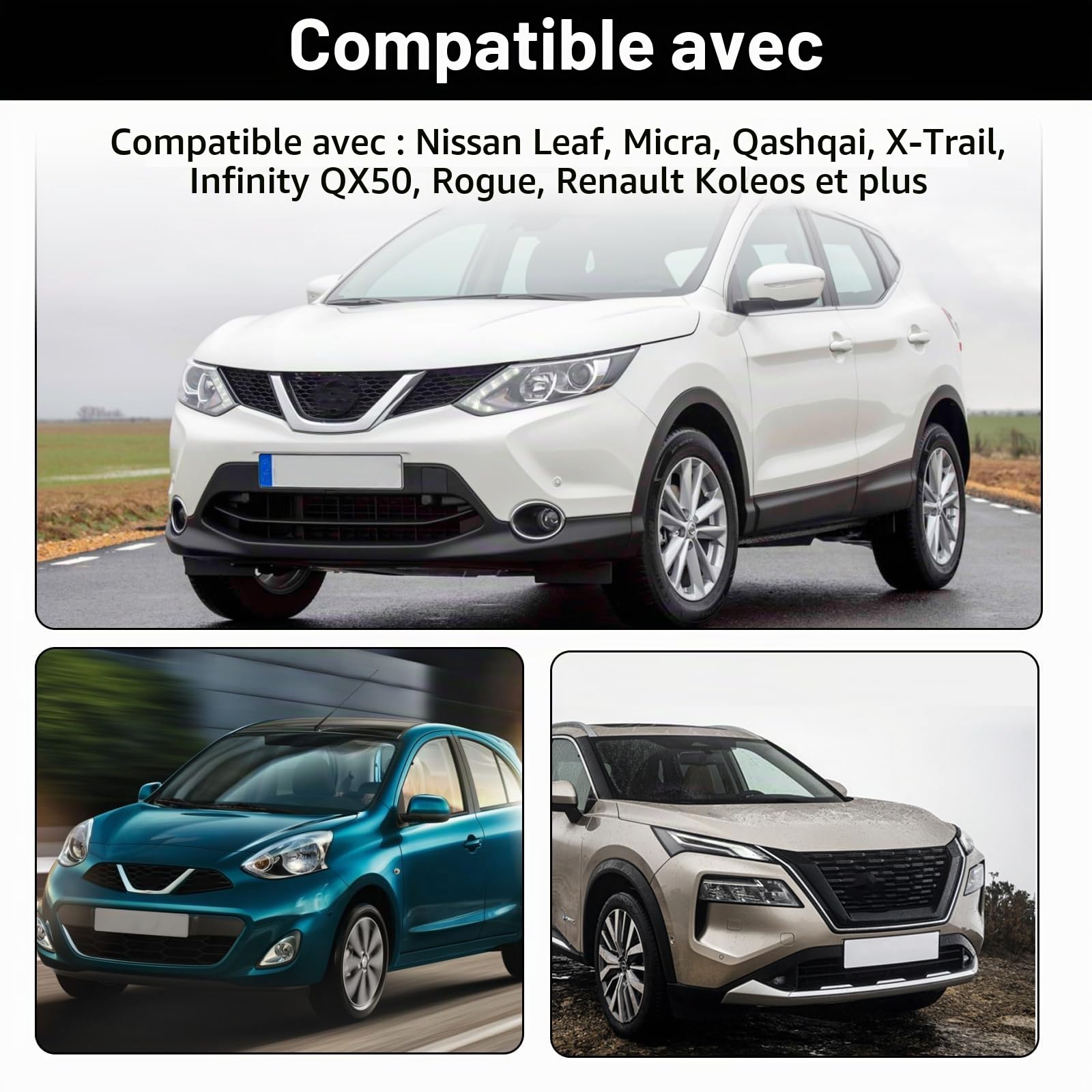 Raheem Système de surveillance de pression des pneus TPMS Capteur TPMS TPMS pour Nissan Leaf Micra K14 Qashqai J11 X-Trail T32 Infinity QX50 Rogue Renault Koleos 407004CB0B 407004CB0A 40770-4CB1B