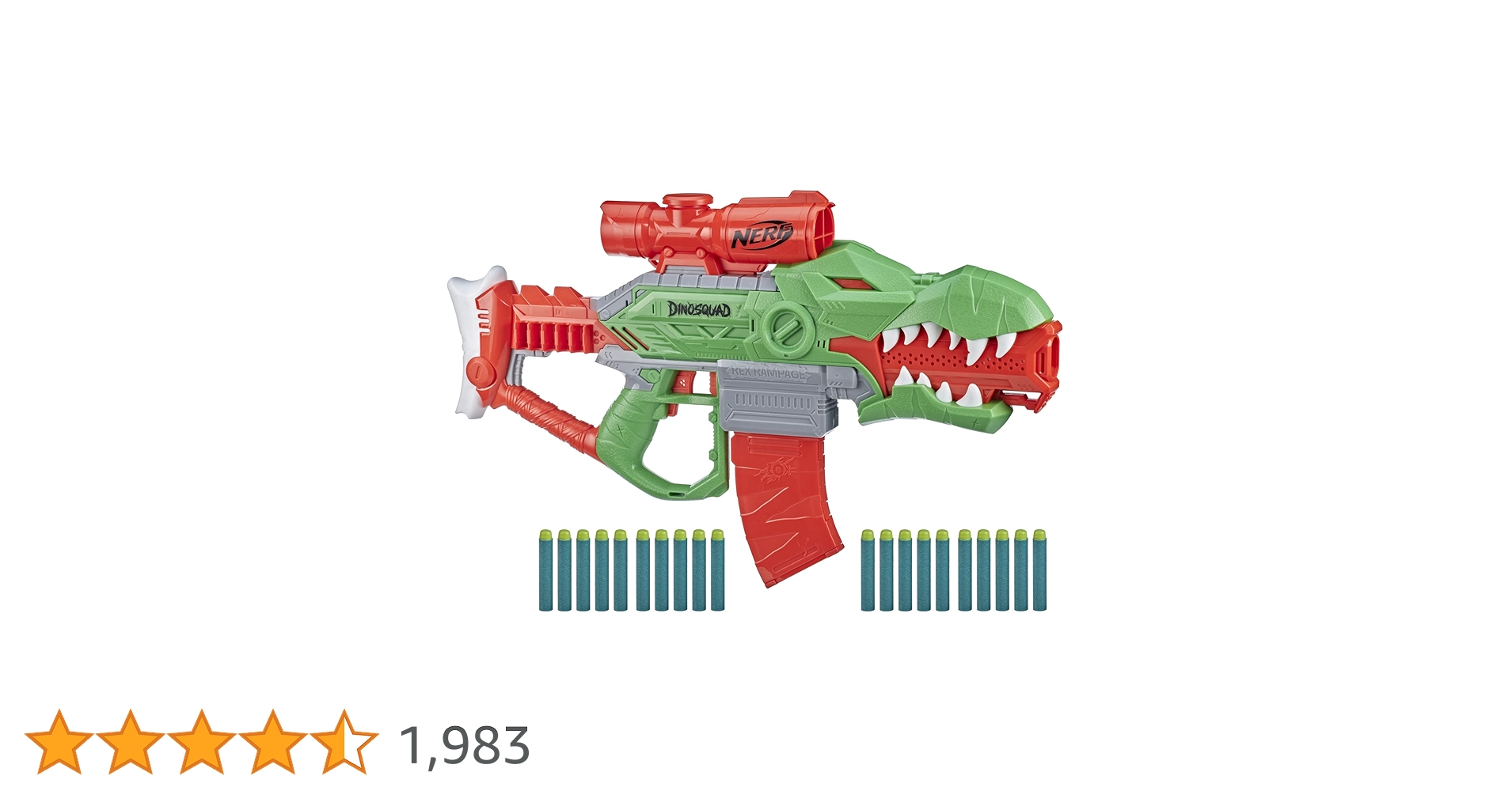 Amazon.co.jp: NERF DinoSquad Rex-Rampage Motorized Dart Blaster
