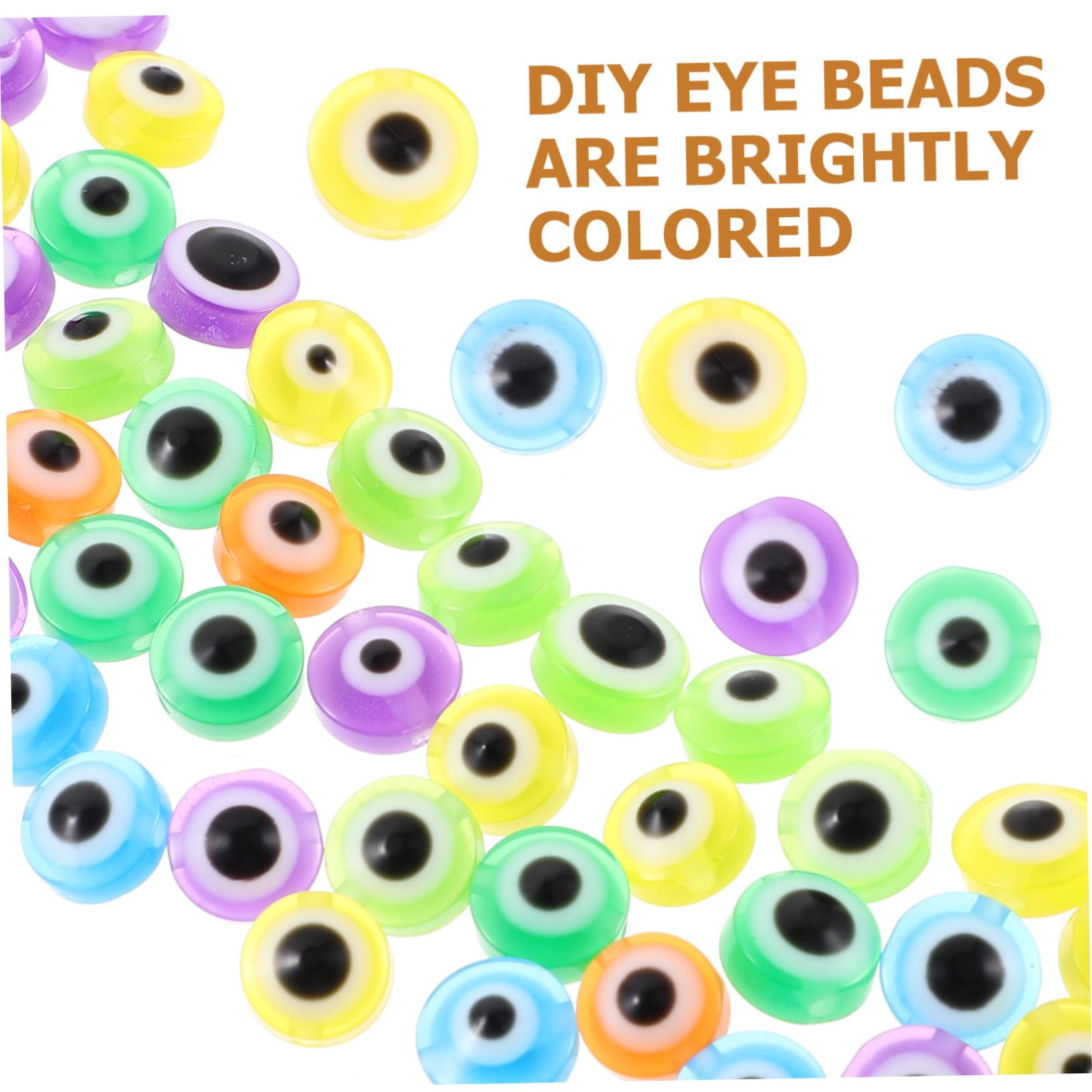 800 Piezas Abalorios para Hacer Pulseras Cuentas Espaciadoras Ojos de Resina para DIY Joyería Manualidades Brazaletes Accesorios Coloridos