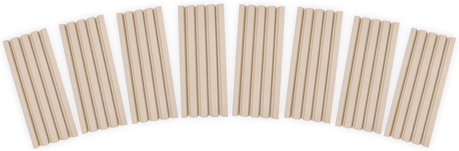Plastic Domino Holder Trays Set of 8 - These Racks Also Hold Playing Cards - Keep Your Dominos and Cards Steady Without Holding Them in Your Hands