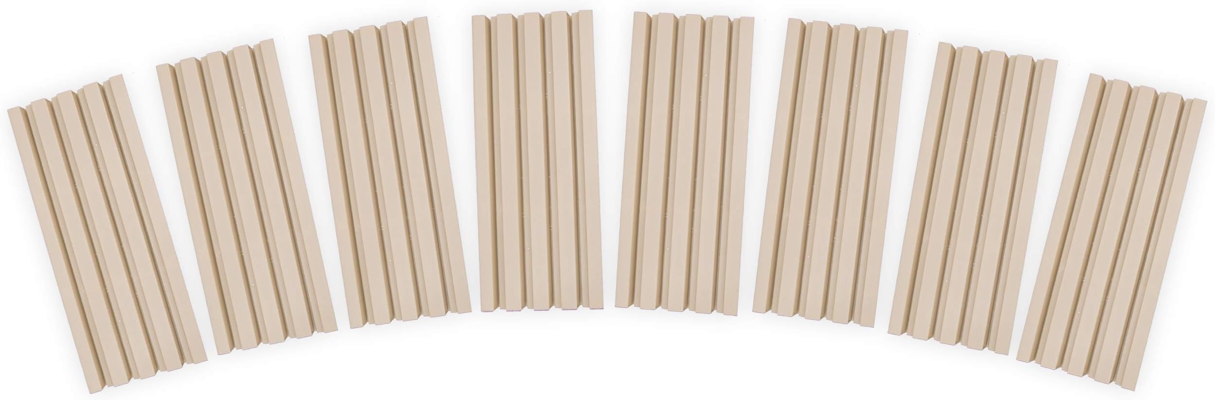 Plastic Domino Holder Trays Set of 8 - These Racks Also Hold Playing Cards - Keep Your Dominos and Cards Steady Without Holding Them in Your Hands