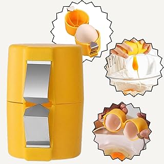 Egg Shell Opener for Raw Eggs – No Mess Egg Cracker Tool & Separator, Eggshell Topper Cutter for Easy Egg Opening, Perfect Egg Cracking Tool – Not for Hard-Boiled Eggs