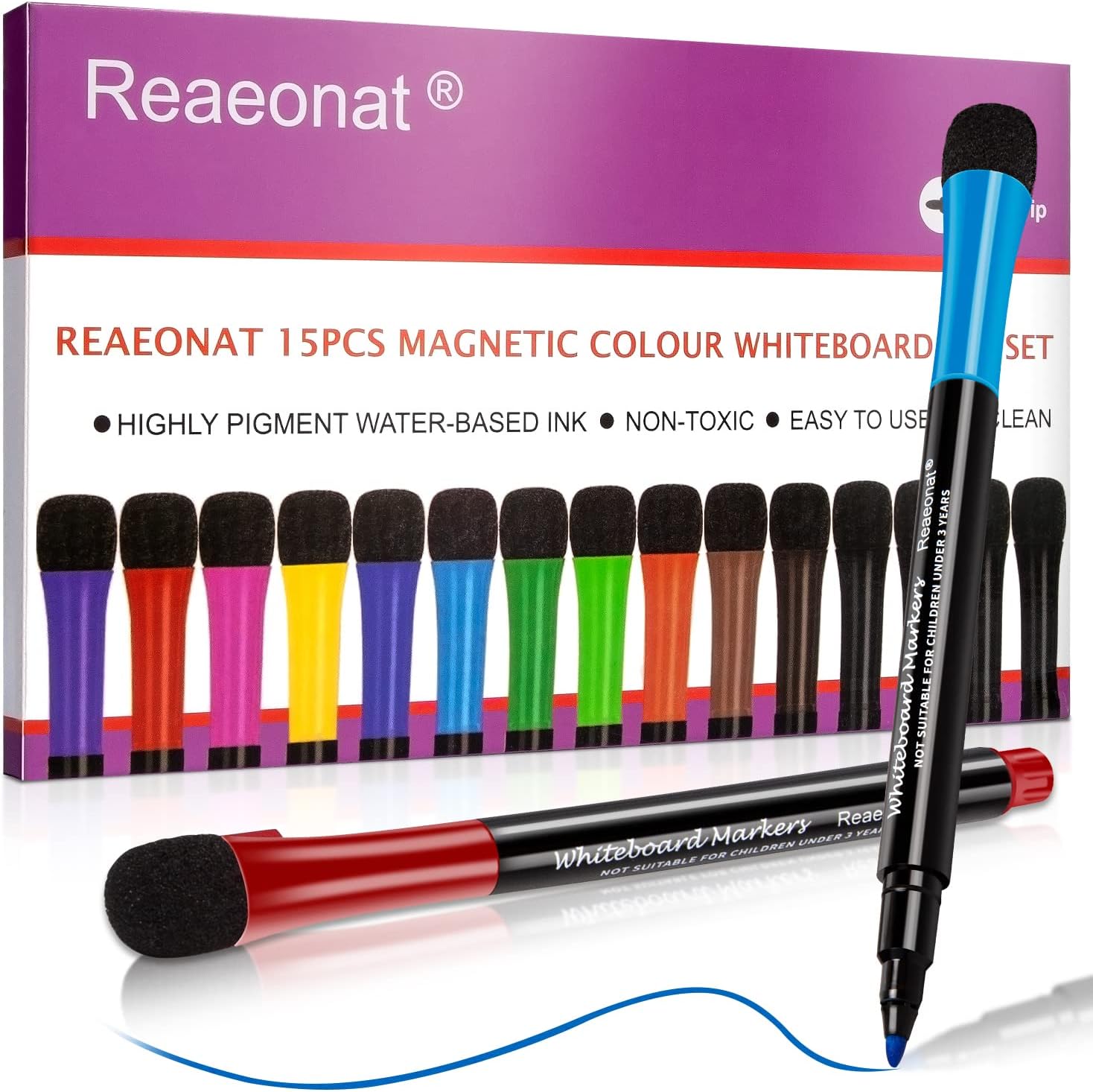 Sart Panda 12 Whiteboard Pens Dual Tip, Thin White Board arkers Sart Panda 12 Whiteboard Pens Dual Tip, Thin White Board arkers