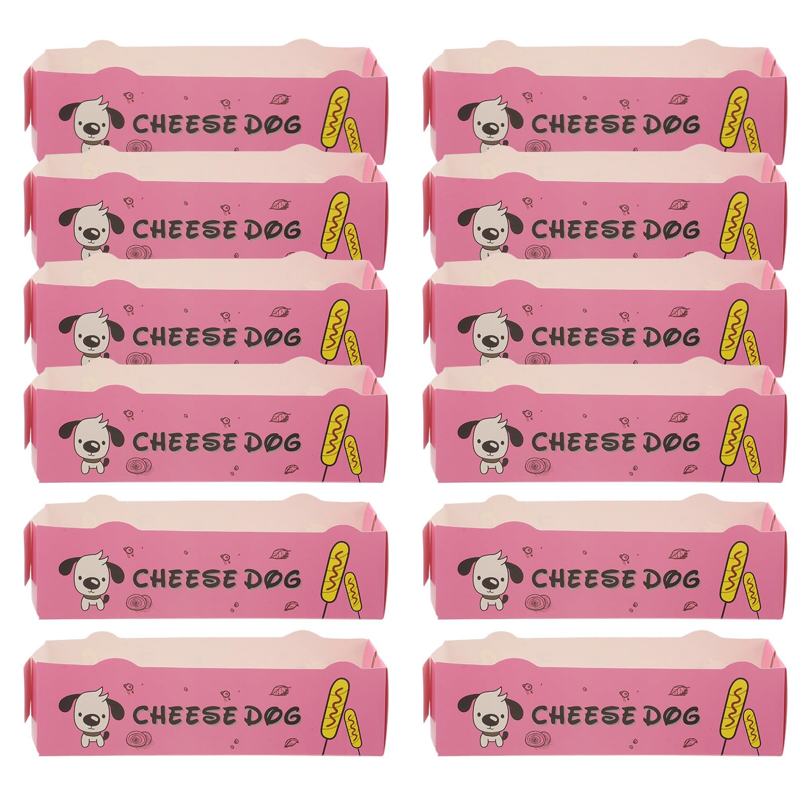 100Piezas Cajas de Papel para Perritos Calientes Unidades Contenedores de Snacks Bandejas de Comida para Sushi y Aperitivos Envases de Cartón para Eventos y Restaurantes