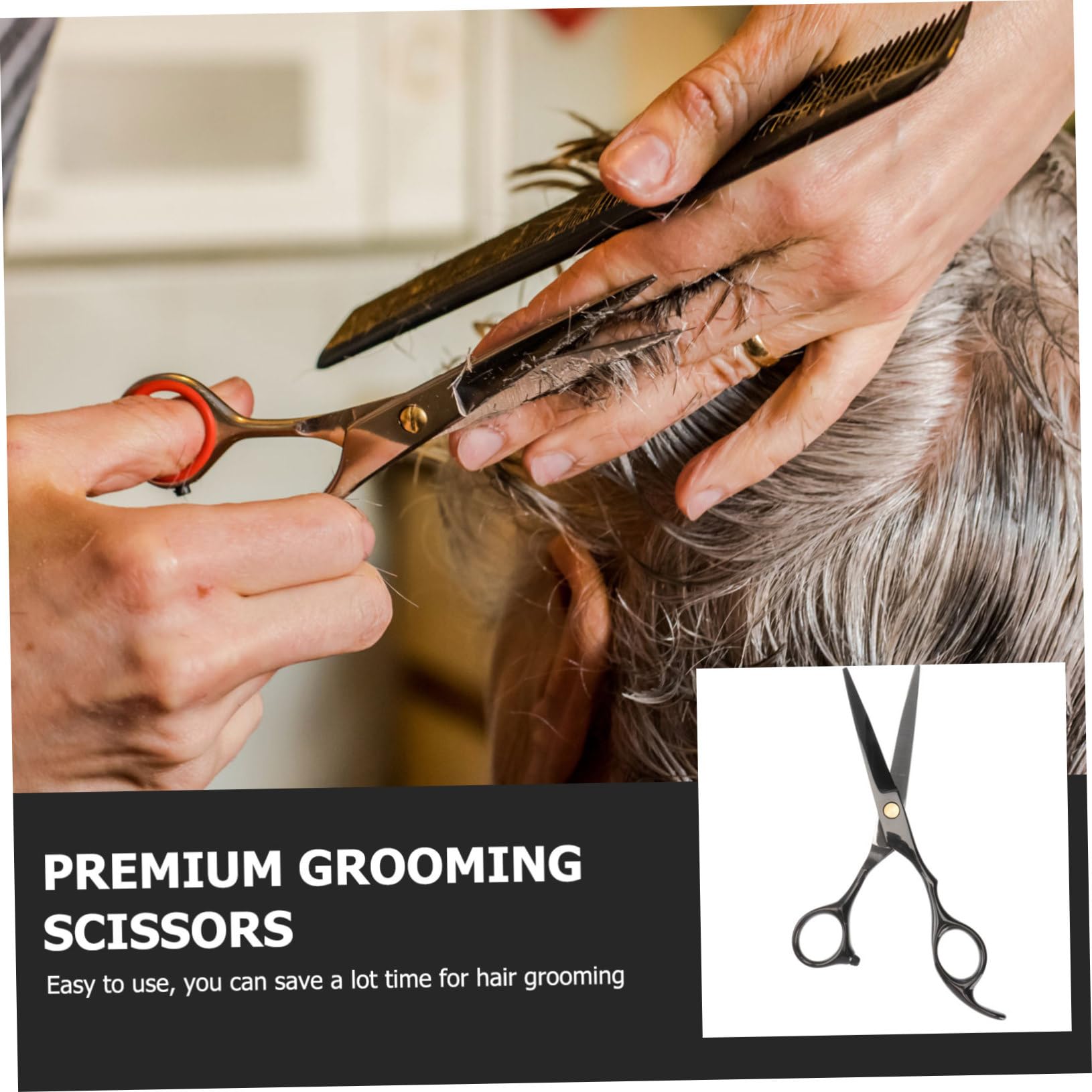 Ipetboom 3stücke Professionelle Haarschneideschere Für Friseure Und Barbershops Schwarze Haarschneider Für Präzise Schnitte Und Bequemes Styling Für Salongebrauch