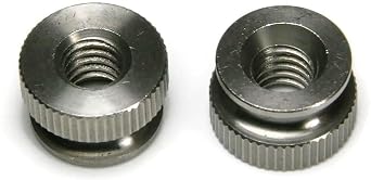 Knurled Head Thumb Nut 18-8 Stainless Steel Nuts USA Made - #8-32 7/16" Dia x 1/4" THK - Qty-10