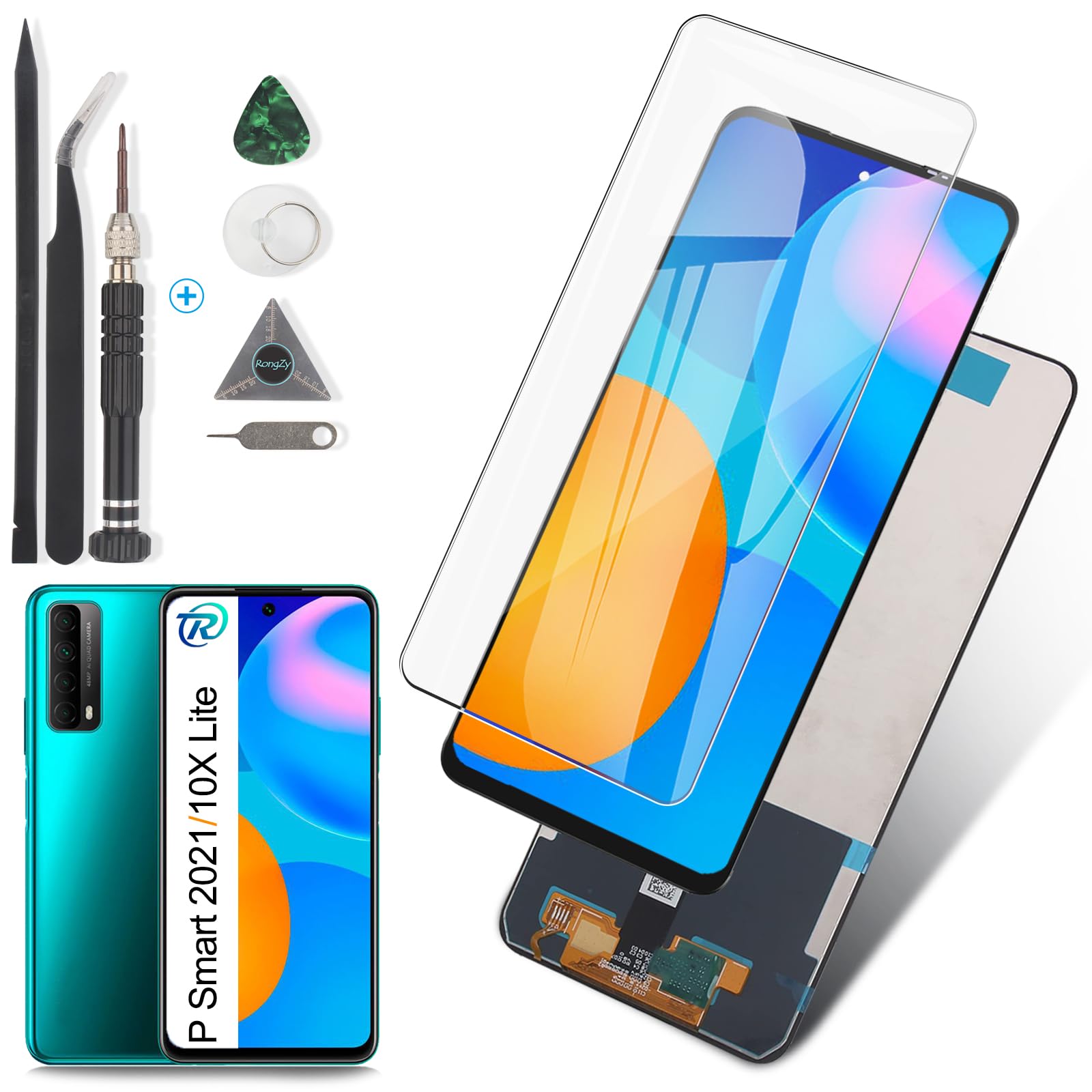 Écran LCD + Tactile Pour Huawei P Smart 2021 / Honor 10X Lite - Noir - Pièce Détachée Occasion
