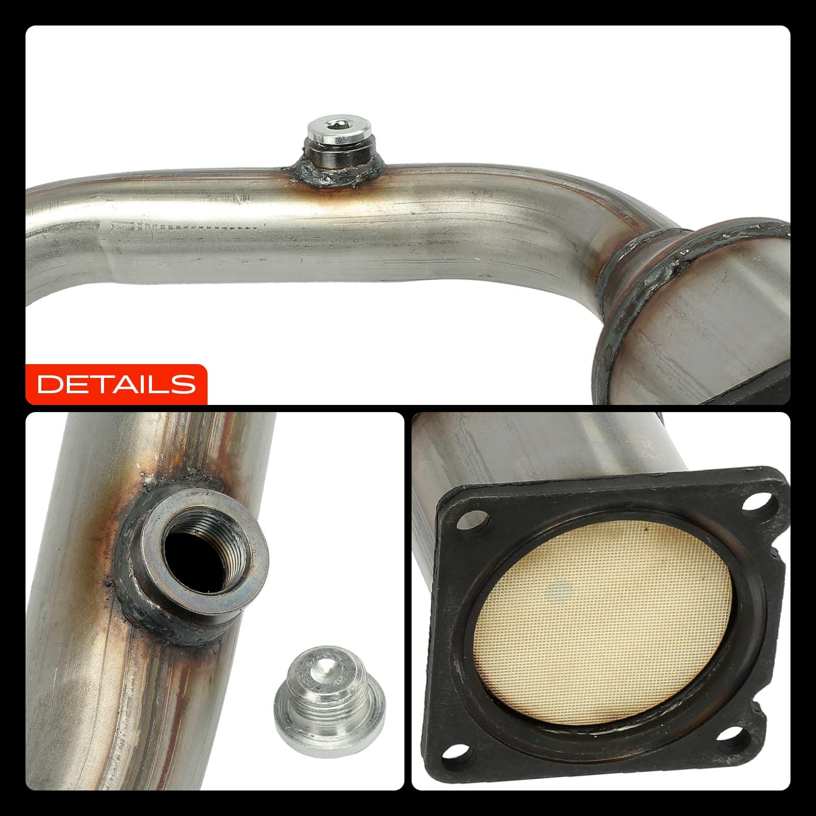 Frankberg Catalizzatore Collettore Benzina Compatibile con 207 WA WC 1.4 16V C3 I FC FN 1.4i Bivalent C2 JM 1.4 207 WA WC 1.4 207 SW WK 1.4 Replace# 1731W0,1731VZ