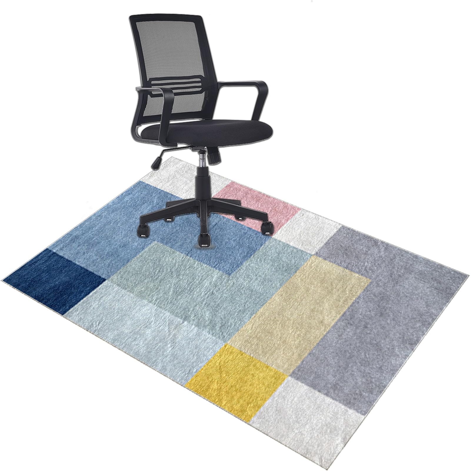 Heavy Duty Office Chair Mats for Carpeted and Hardwood Floor Low pile Chair Mat Soft and Comfortable Carpet Protectors Chair Mat Anti Slip Computer Desk Chair Mat Floor Gaming Chair Mat 80 x 120 cm