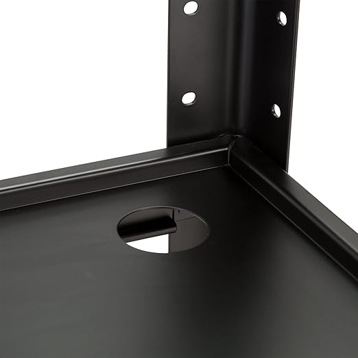 Carro AV Metálico Norwood Altura Ajustable con Enchufe Negro miniatura 9