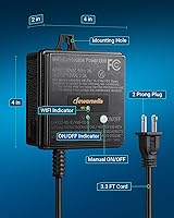 Vista 7 de DEWENWILS Transformador de bajo voltaje WiFi de 60 W, 120 V CA a 12 V CC, transformador inteligente de bajo voltaje para exteriores