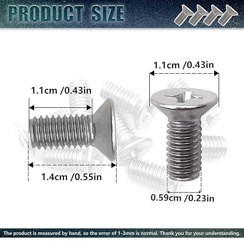 Miniatura 2 de 8 tornillos de retención de acero inoxidable para la parte delantera y trasera, tornillos rotores de disco de freno de acero inoxidable,