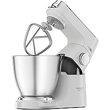 Kenwood Titanium Chef Baker XL, Kitchen Machine with K-Whisk, Stand Mixer with Kneading Hook, Whisk and 5L Bowl, KVL65.001WH, Power 1400W, White