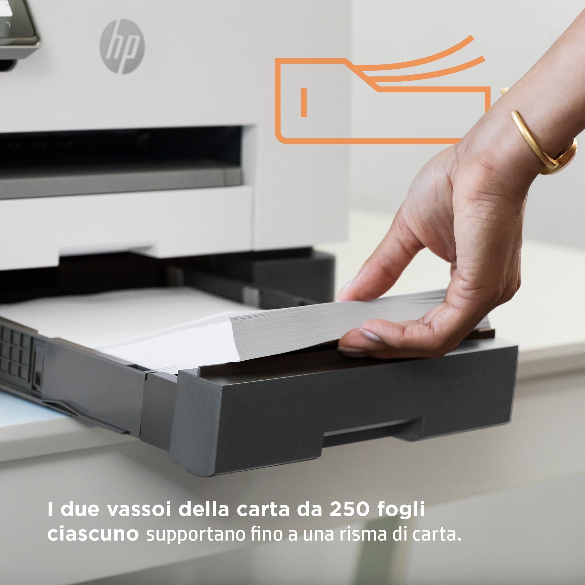 HP OfficeJet Pro 9022e 226Y0B, Stampante Multifunzione a Getto d'Inchiostro A4 a Colori, Fronte e Retro Automatico, 24 ppm, Wi-Fi, 6 Mesi di Inchiostro Instant Ink Inclusi, Nera