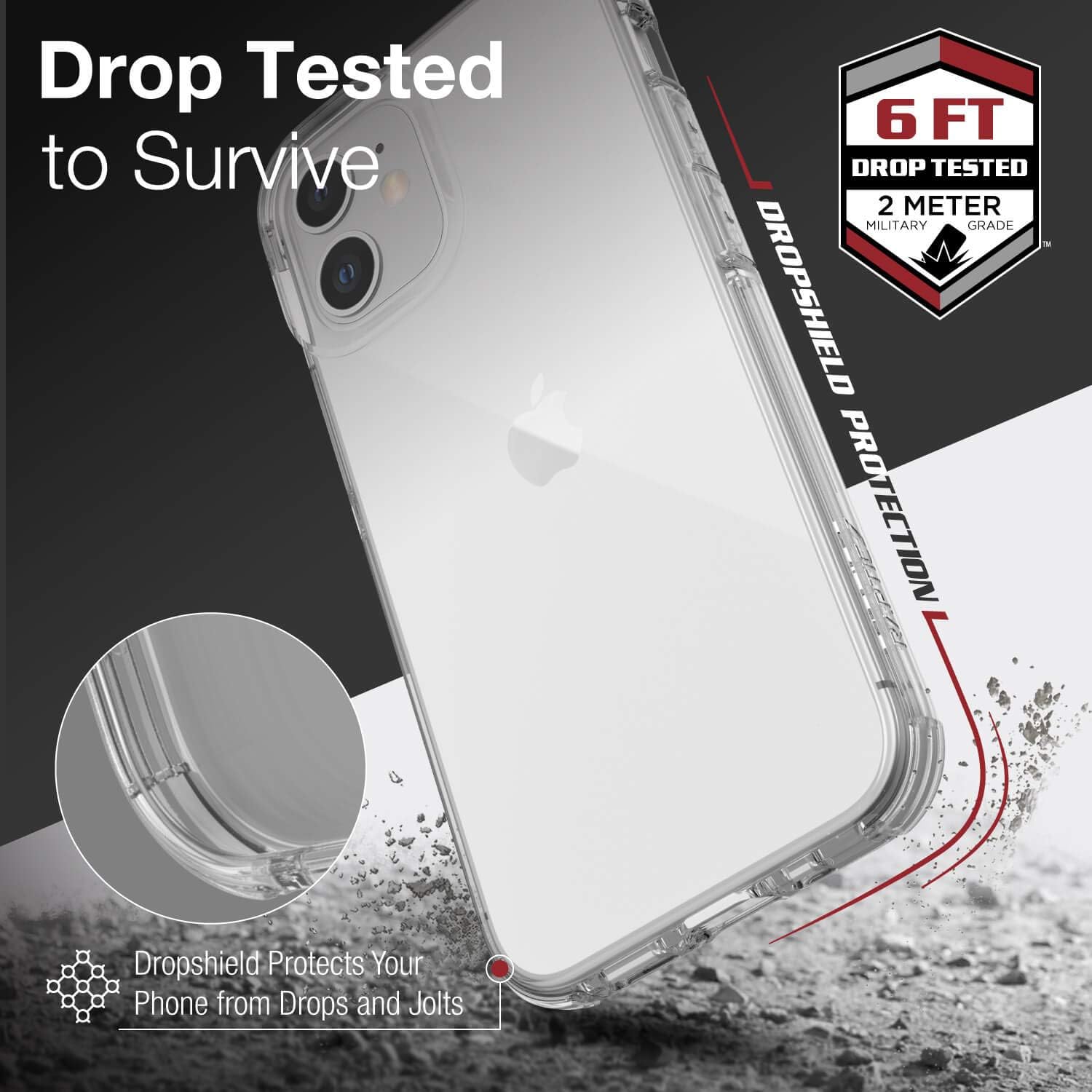 Review Discount Raptic Clear Case Compatible with iPhone 12 Mini Case, Anti-Yellow Slim Cover, Shock Absorbing Rubber, Scratch Resistant Protective Case, Fits iPhone 12 Mini, Clear