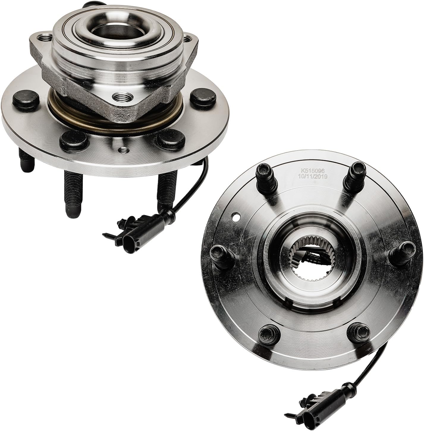 Detroit Axle - 4WD Front Wheel Bearing Hubs Kit for Chevy GMC Silverado Sierra Suburban 1500 Yukon Tahoe Cadillac Escalade 2 Wheel Bearing Hubs 2 Lower Ball Joints 4 Inner & Outer Tie Rods Replacement