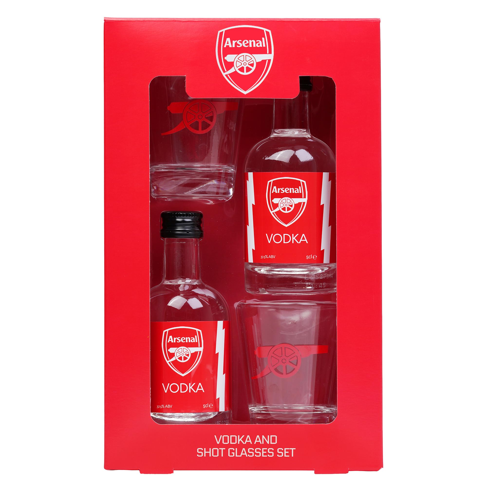 Arsenal F.C. Vodka & Shot Glass Gift Box
