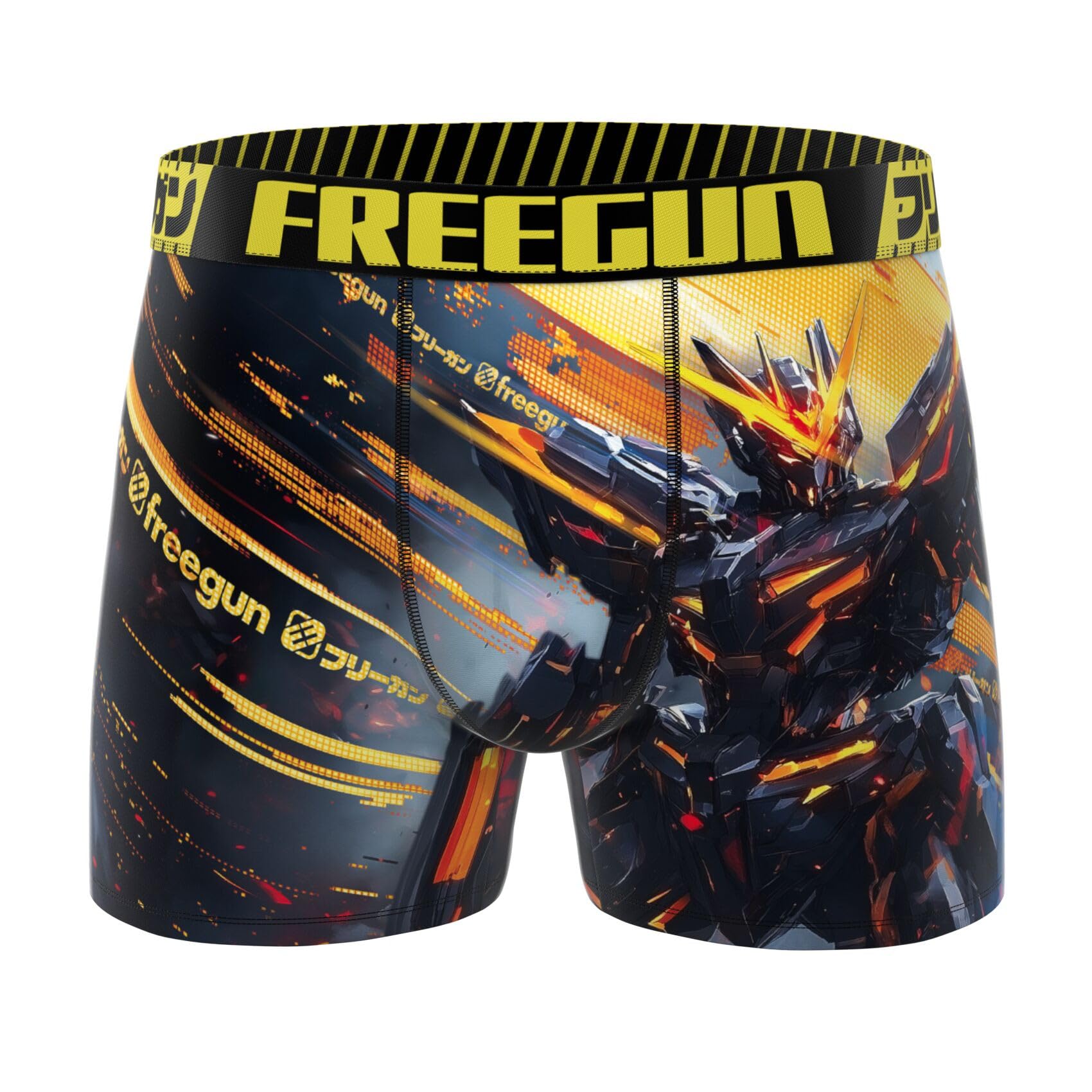 FREEGUN Boxer Enfant Respirant, Caleçon Garçon, Maintien Anti-Glisse et Ajustement Parfait (Lot de 4)
