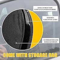 Vista 4 de ZONETECH - Parasoles adhesivos para ventanas laterales, paquete de 2 unidades de malla para automóvil, no se necesitan ventosas, protector solar