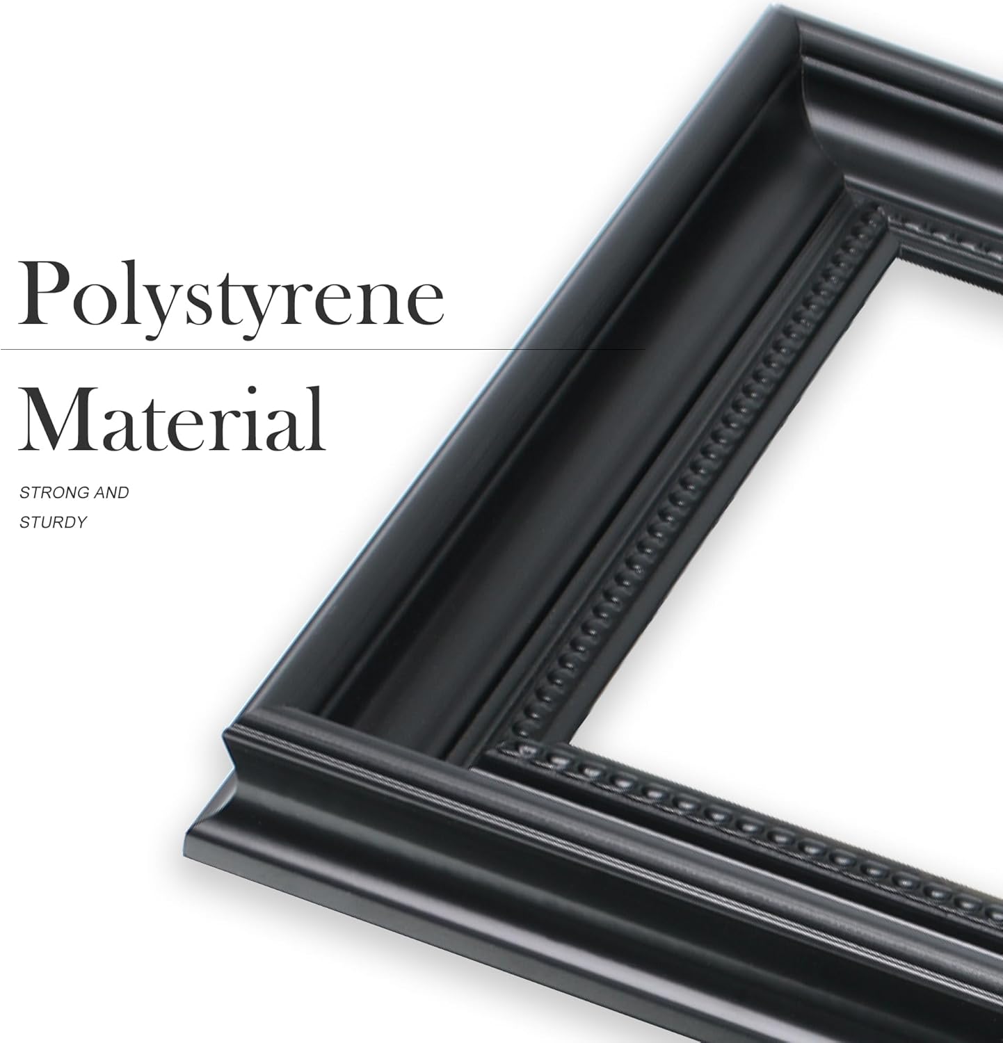 8x10 Picture Frame, Table Top or Wall Mount, Black, 1 Pack