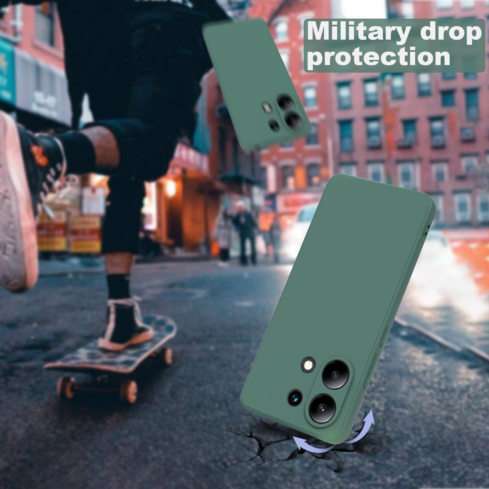 THIYUFUNS Case for Xiaomi Redmi Note 13 4G with 2 Tempered Glass Screen Protector - Image 4