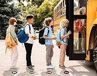 Vista 6 de WhatSign Lugares de alineación para el suelo del aula, 36 unidades de números de suelo para el aula, calcomanías de números para el regreso a