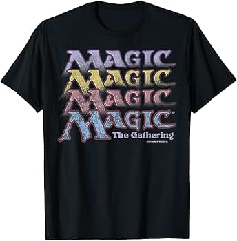 Amazon | Magic: The Gathering Retro Logo Stack Tシャツ | T