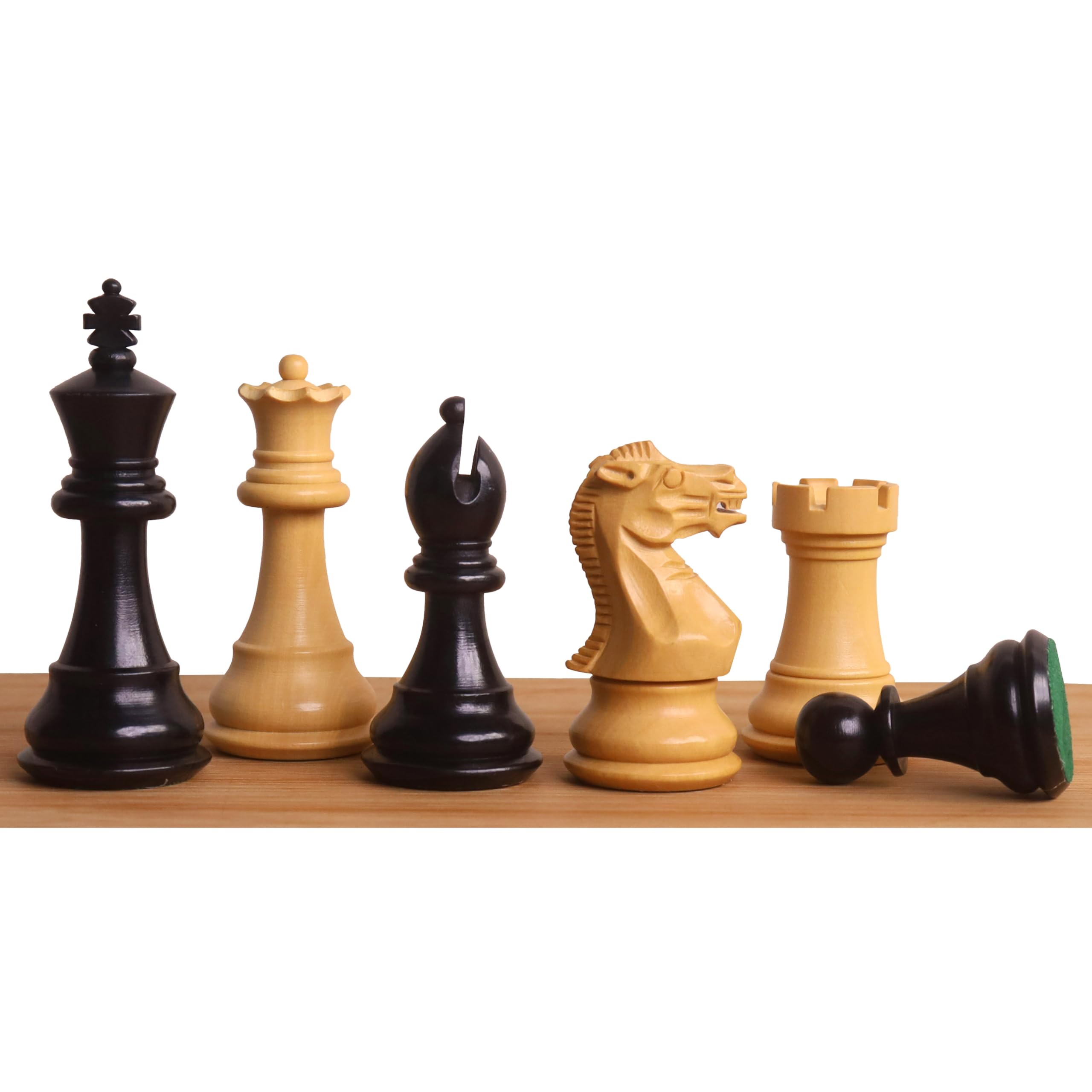 Royal Chess Mall- Set di scacchi da viaggio magnetico della serie Premier da 16 pollici- Scacchiera in legno di ebano e acero con pezzi in bosso ebanizzato