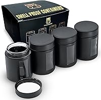 Vista 11 de Treehouse Recipientes a prueba de olores (4.1 fl oz), tarros con tapas herméticas para hierbas, especias, café y té, tarros de almacenamiento