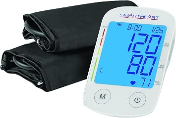 Veridian Multiple Sizes Arm Home Automatic Digital Blood Pressure Monitor 1-Tube White 1 Each