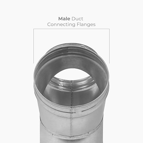 Miniatura 4 de Conector de conducto en forma de Y de 3 vías de 45 de metal, ajuste de 6 pulgadas, para ventilación de secadora, ventilador extractor, conducto de