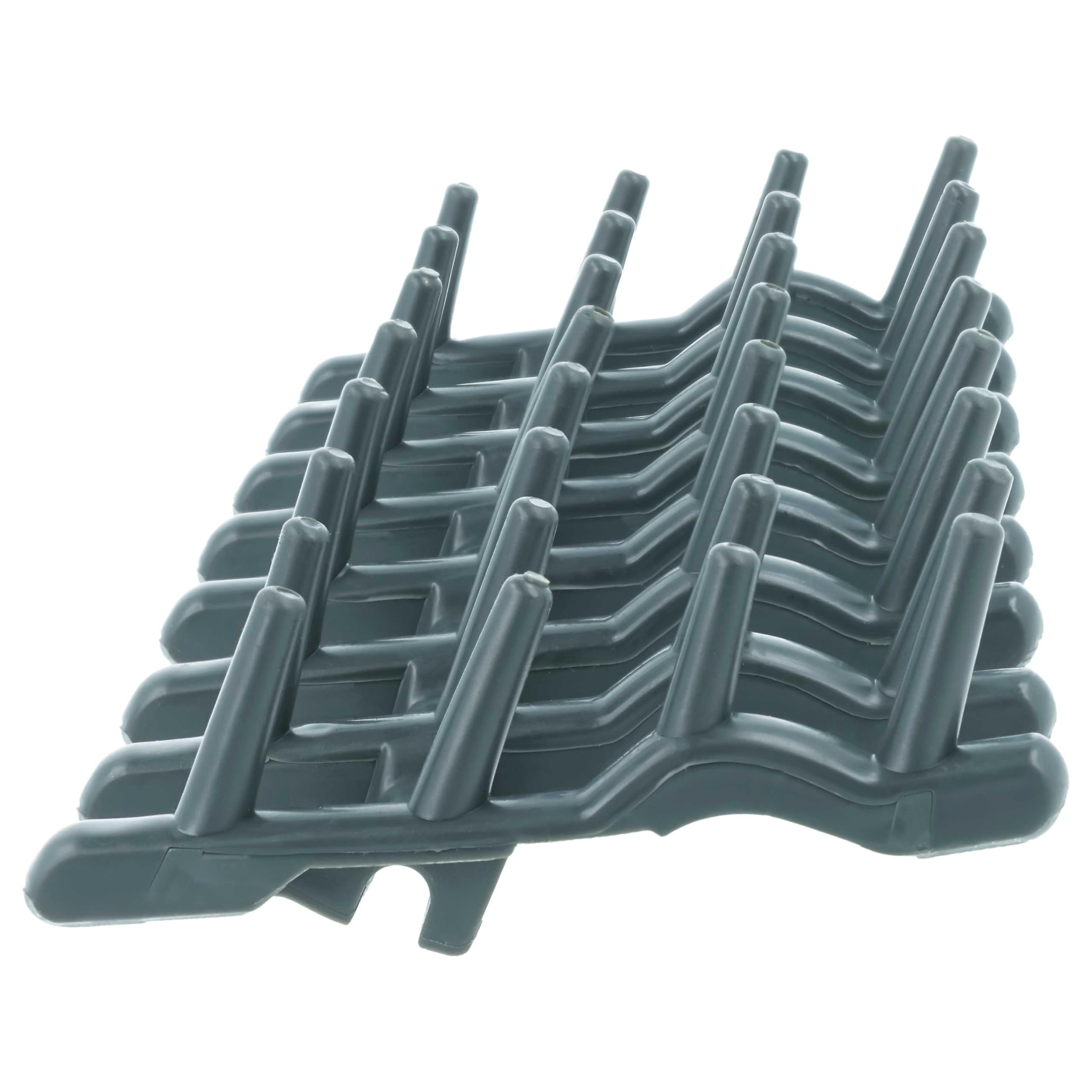 vhbw 4x módulo para cesta superior compatible con Faure FDT26022FA lavavajillas - caucho, gris oscuro