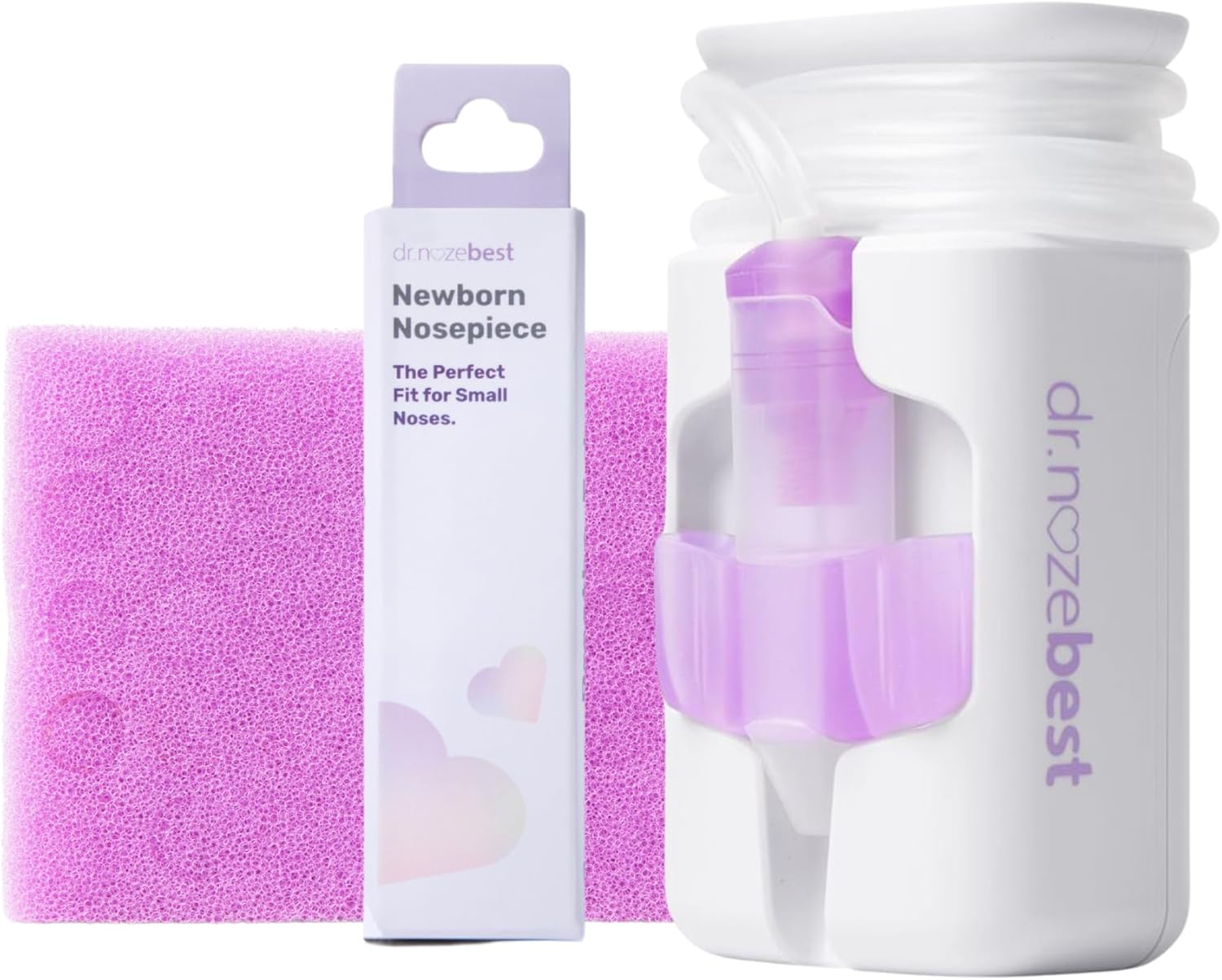 Dr. Noze Best NozeBot On The Go Starter Bundle | Electric Baby Nasal Aspirator with Newborn Nosepiece & 40 Filters | Affordable Baby Gift & Registry Essential for Congestion Relief