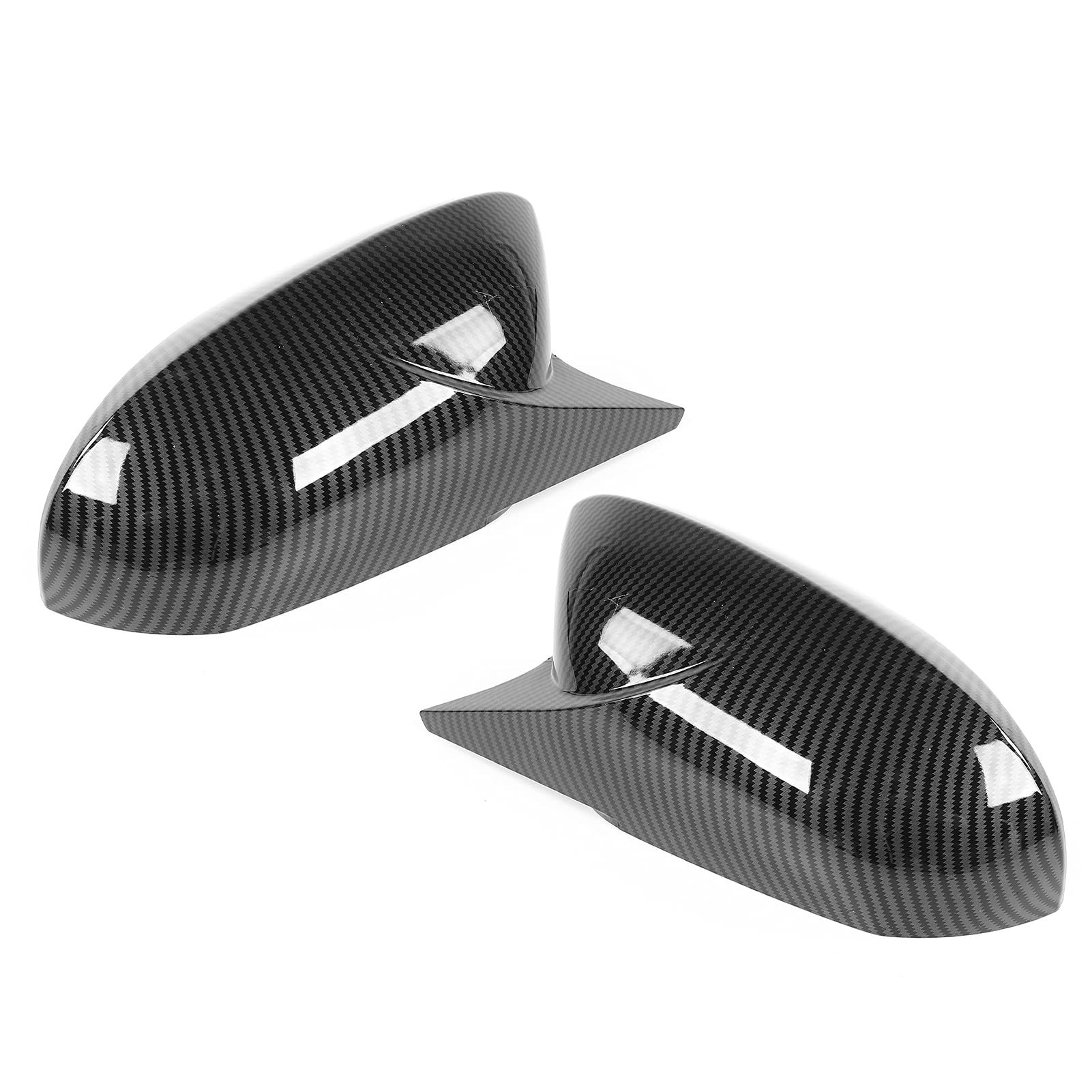 Para Osłona lusterka bocznego Obudowa ochronna w stylu rogu Pasuje do sedana/Hatchbacka (Carbon Fiber)