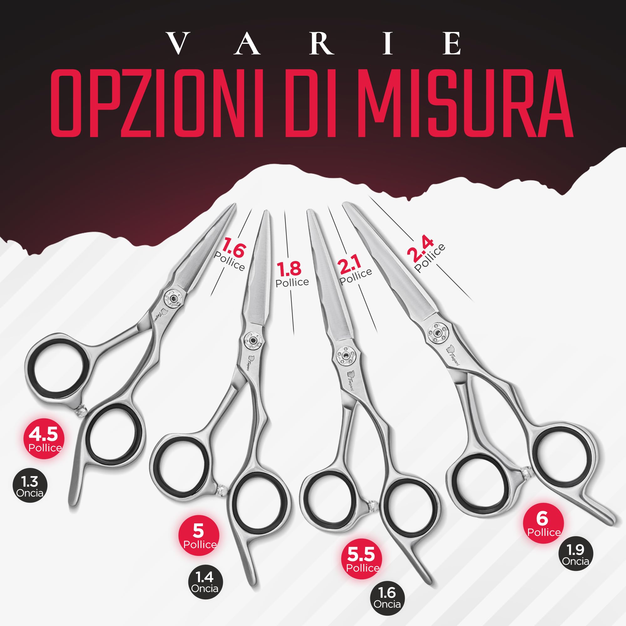 Fagaci Forbici Parrucchiere Professionali 5.5" Acciaio Giapponese per Tagli Ultraprecisi, Forbici Capelli Professionali Barbiere Lame Affilate Come Rasoi, Durata Estrema