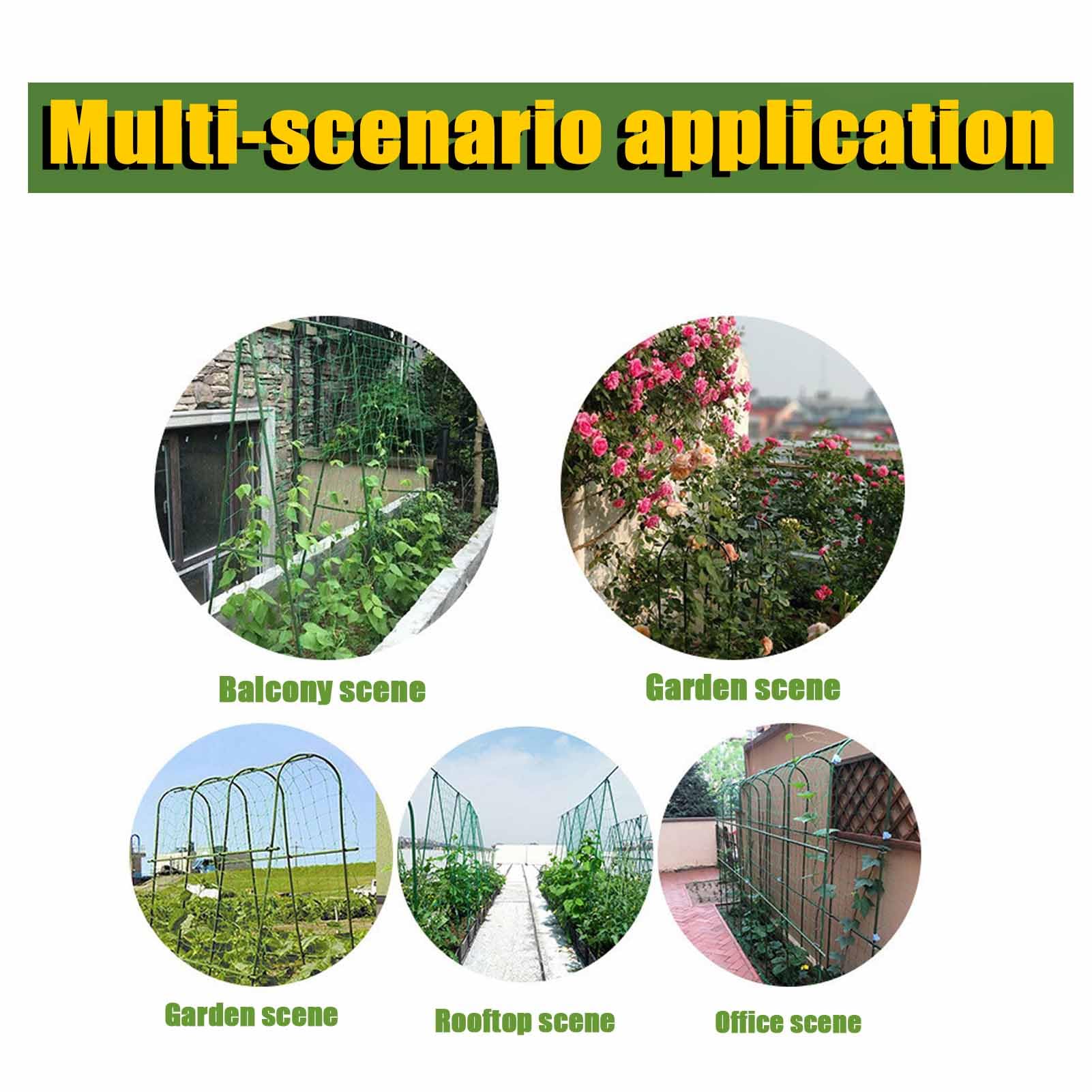 WDZGX Plant Trellis Connecting Buckles Lot De 50 Boucles De Connexion De Treillis De Plantes Pour Toit Jardin Balcon Serre Cages De Plantes (16mm