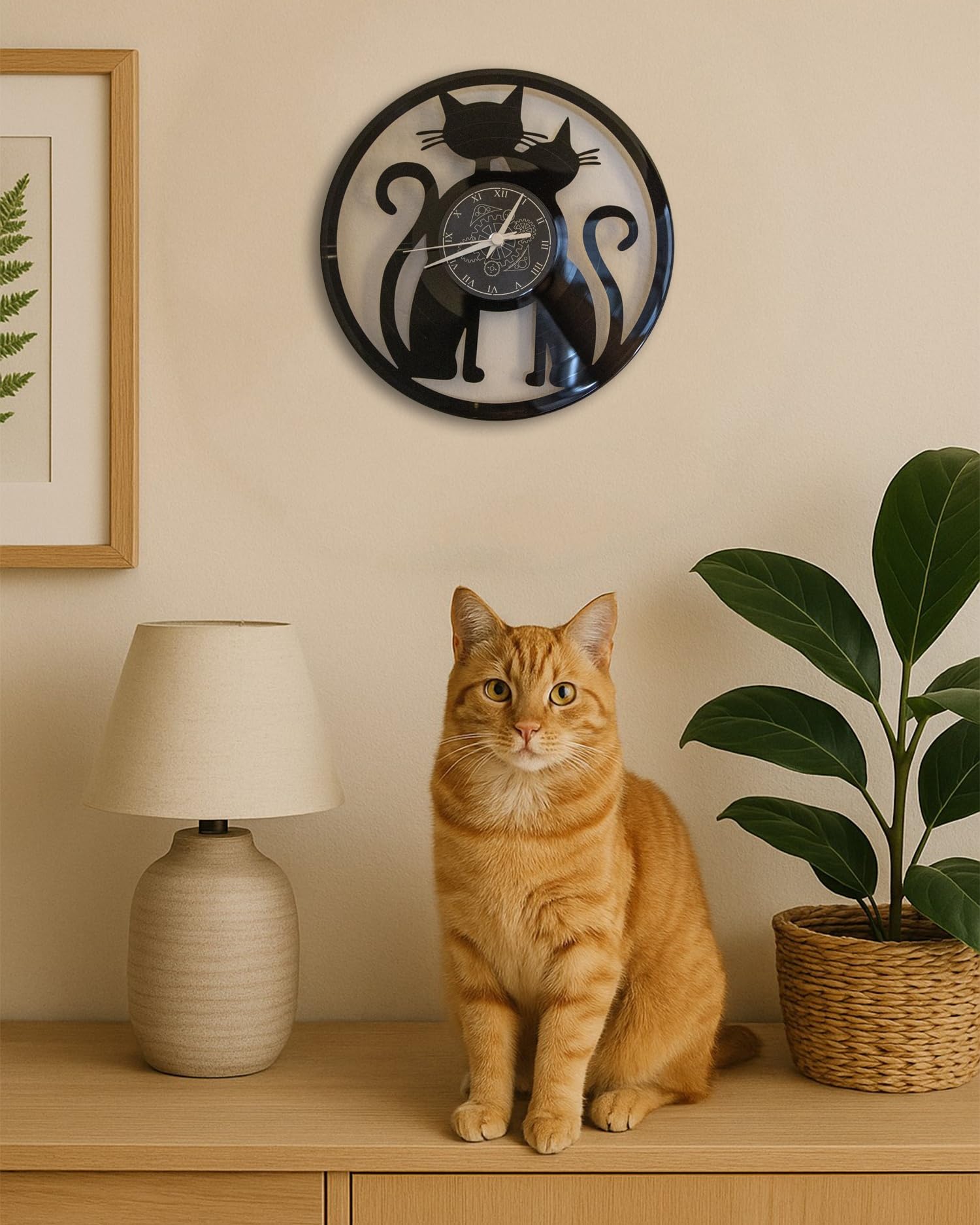 Decorazione da parete per gatti in metallo - Italia