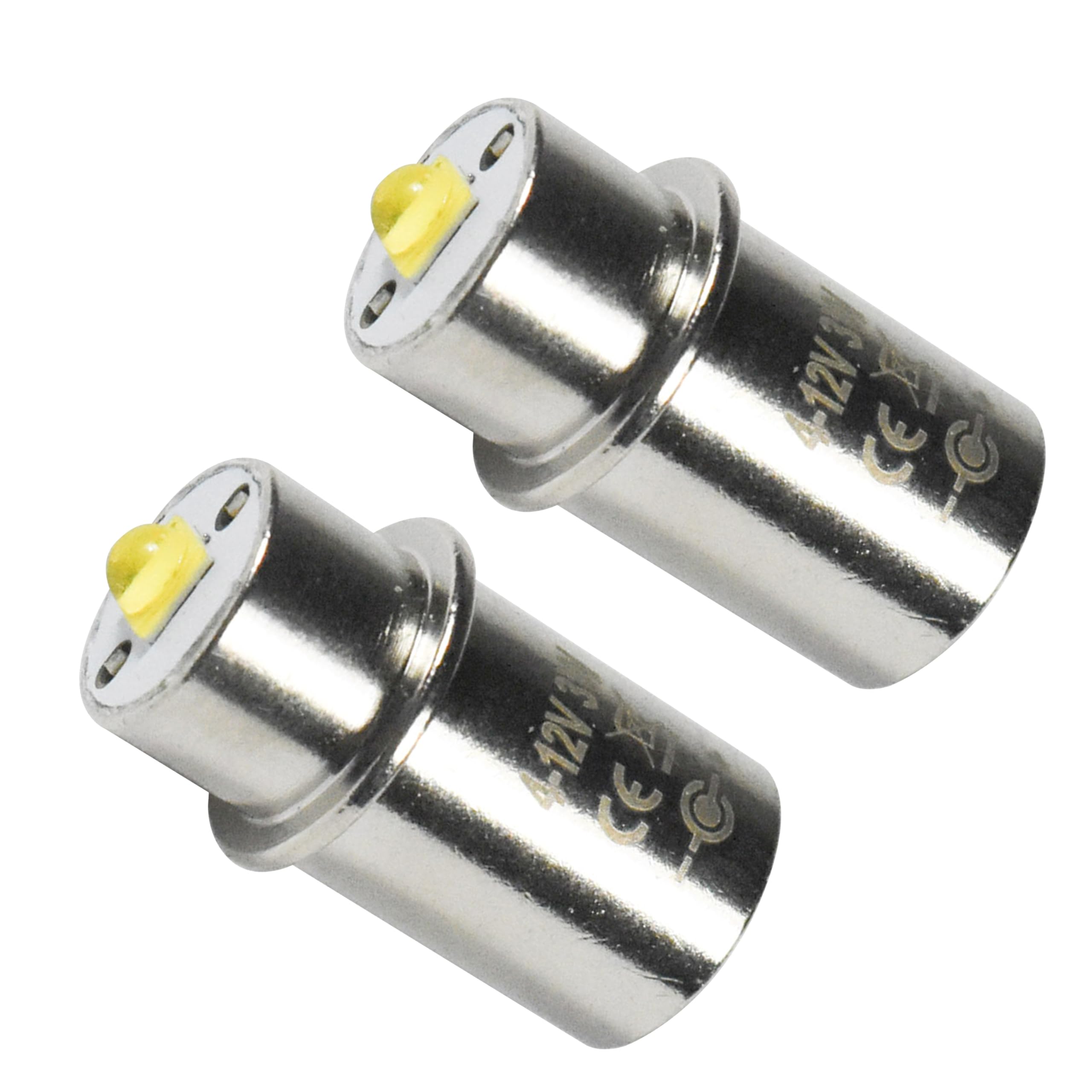 HQRP High Power Bulb 2-Pack Compatible with Mag-Lite 3-4-5-6 D/C 