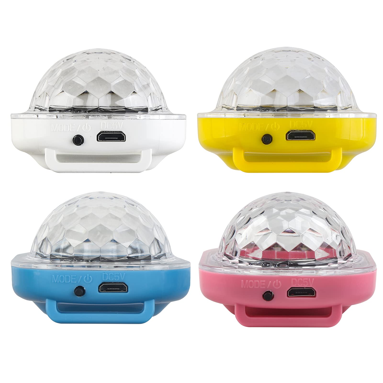 4Pack Bracelet Lumineux Enfant Led Boules À Facettes Montre Disco Projecteur Boule Lumineuse