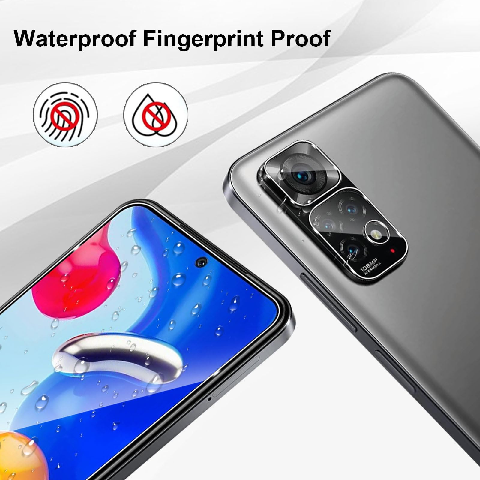 NEW'C 3 Pezzi, Vetro Temperato per Xiaomi Redmi Note 11S 5G (6,6 Pollici), Pellicola Prottetiva, Senza Bolle, Durezza 9H, 0,33mm Ultra Trasparente, Ultra Resistente