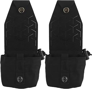 ZFFOZZ Bolsa Táctica de Contrapeso de 2 Piezas, Riñonera para Exteriores, Paquete de Batería, Bolsa Multifunción para Equipo, Mochila Multiusos para Radio.