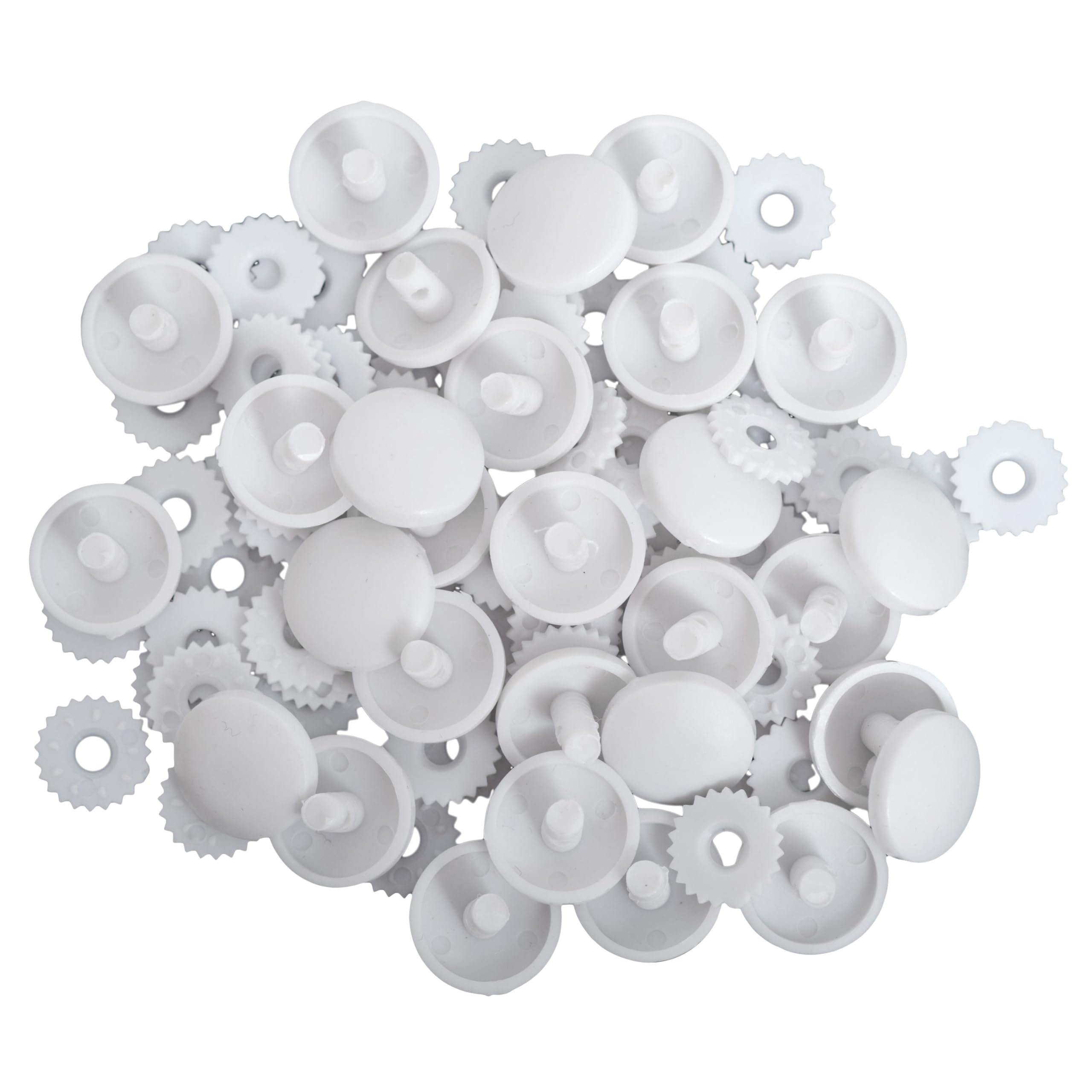 Pandoras Upholstery 100 X Plastic Self Cover Buttons 18Mm