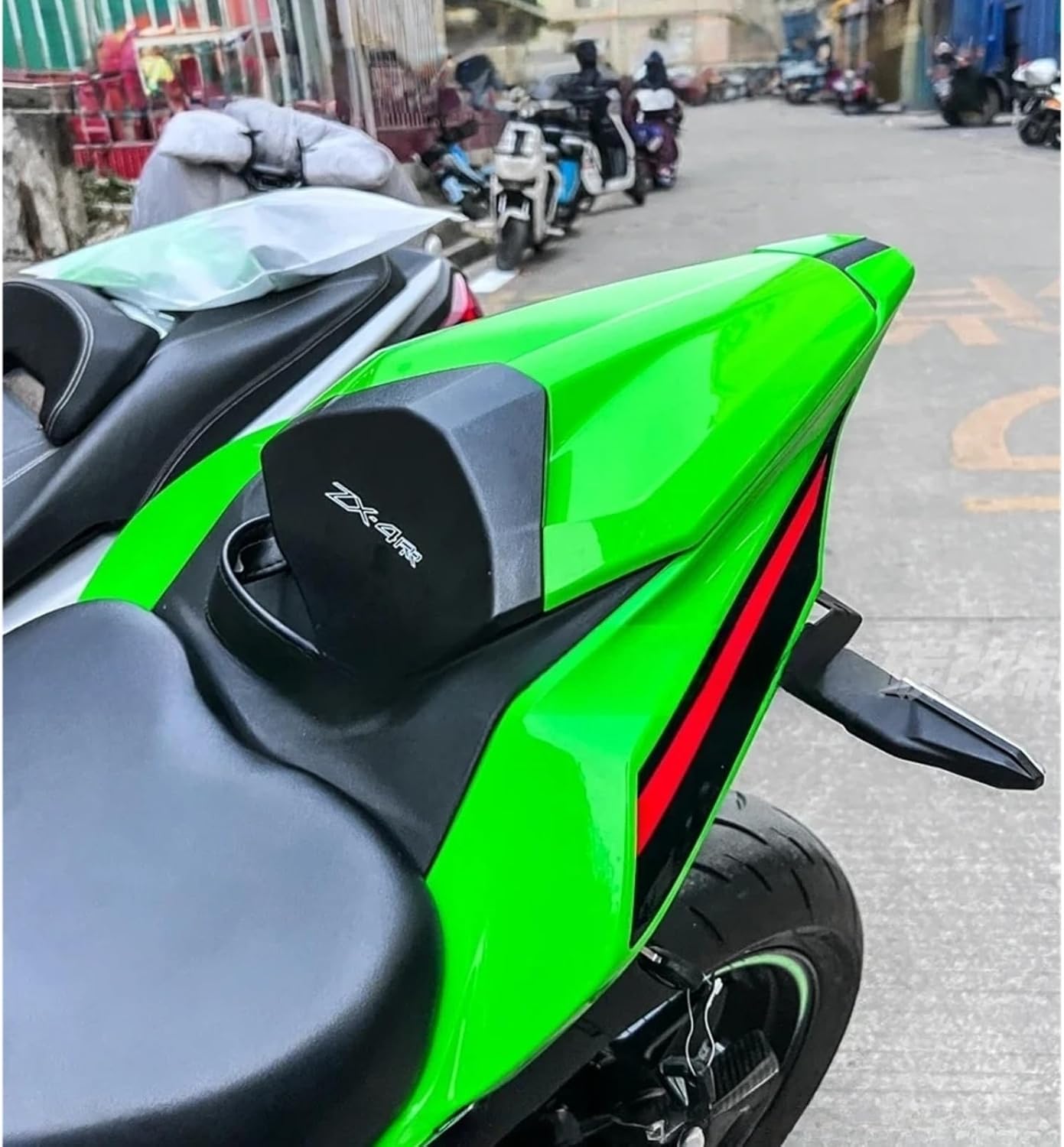 Motorcycle Rear Seat Fairing Modified Rear Hump Single Tail Cap Rear Seat For KAW&AS&AKI NI&NJA ZX-4RR ZX-4R ZX4R 4RR 25R ZX-25R 2023 2024+