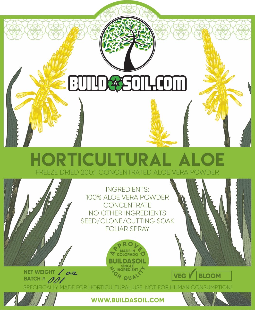 BuildASoil Horticultural Aloe (1 Ounce)