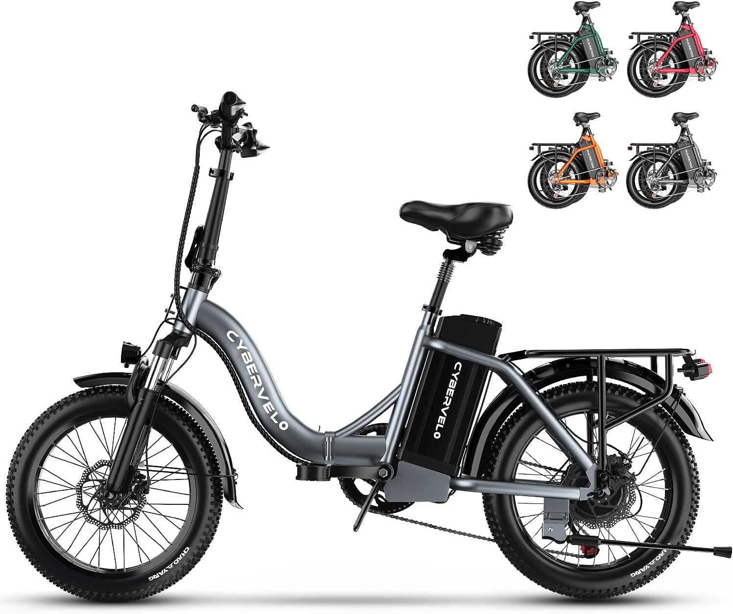 Cybervelo MARS700 Peak 1000W Motor Folding Electric Bike for Adults