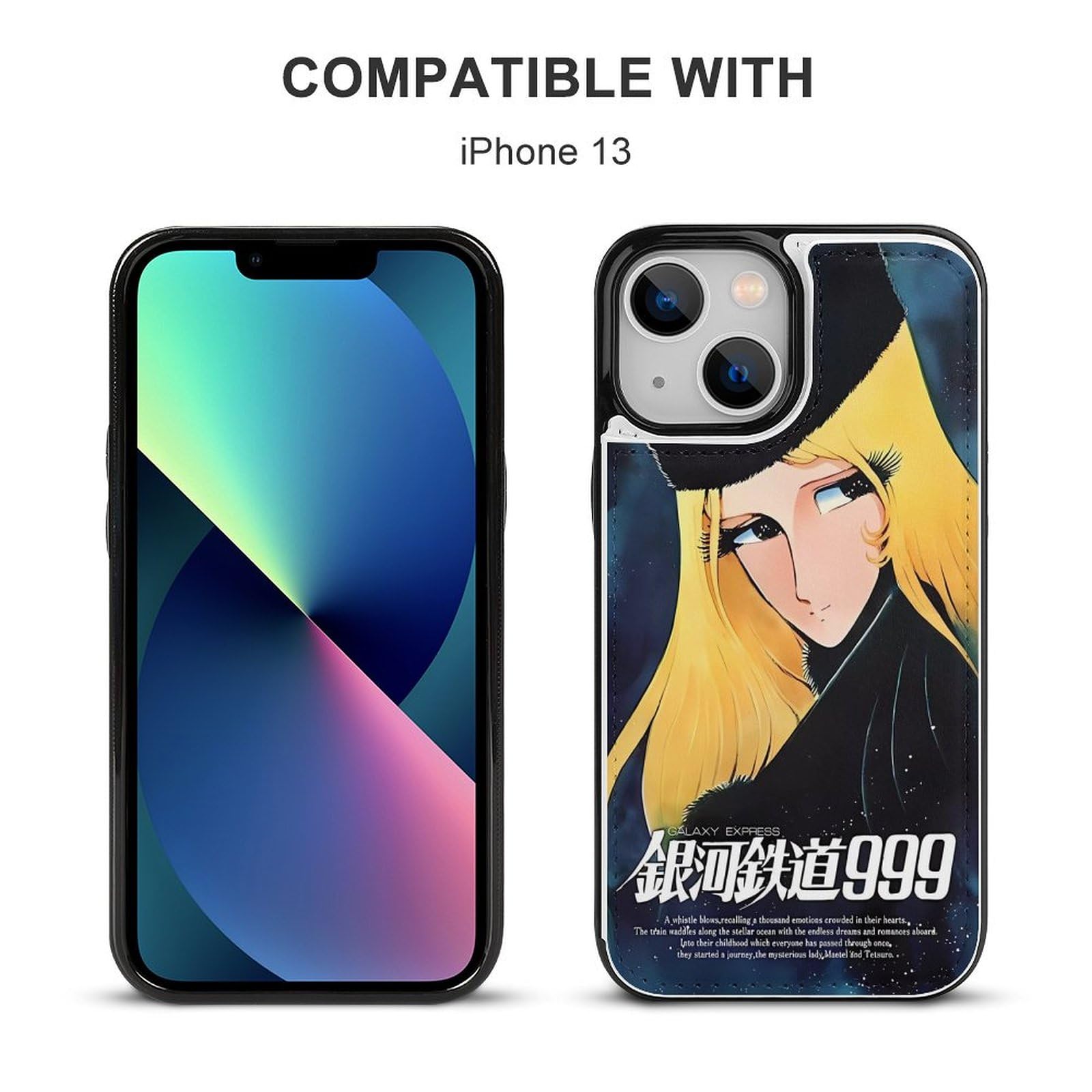 Amazon.co.jp: 銀河鉄道999 松本零士 iphone 13ケース 手帳型