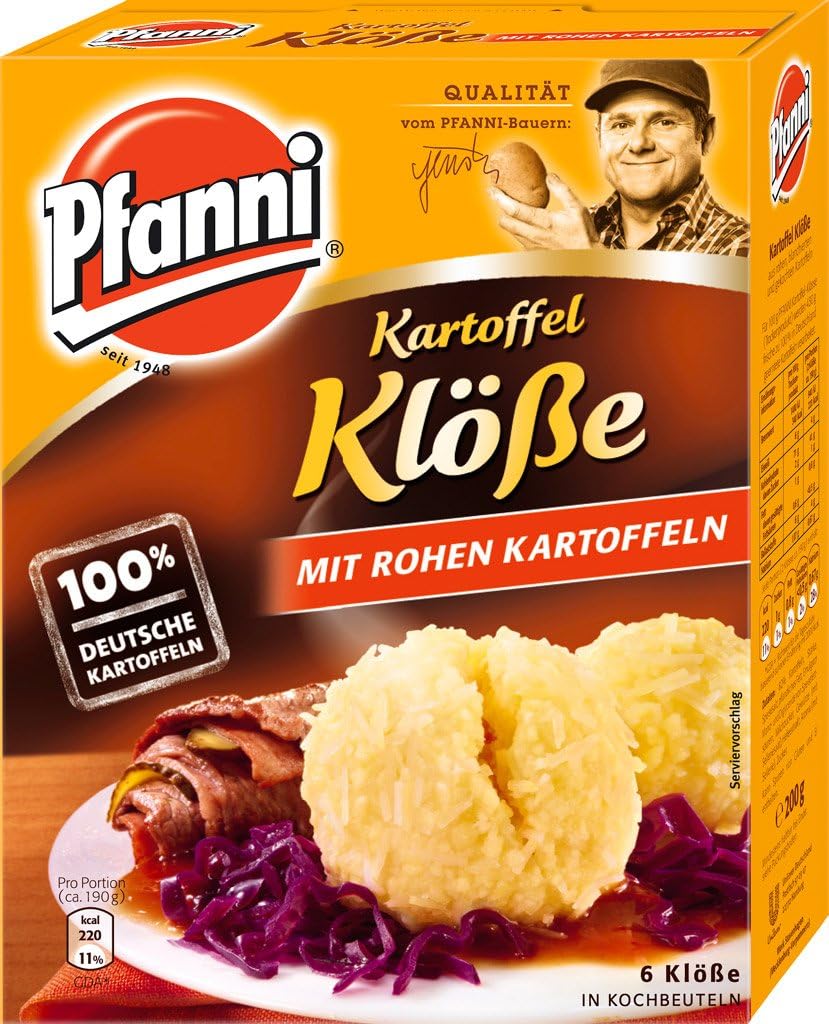 PfanniPotato Dumplings with Raw Potatoes (Kartoffel Klöße mit Rohen Kartoffeln) 200g
